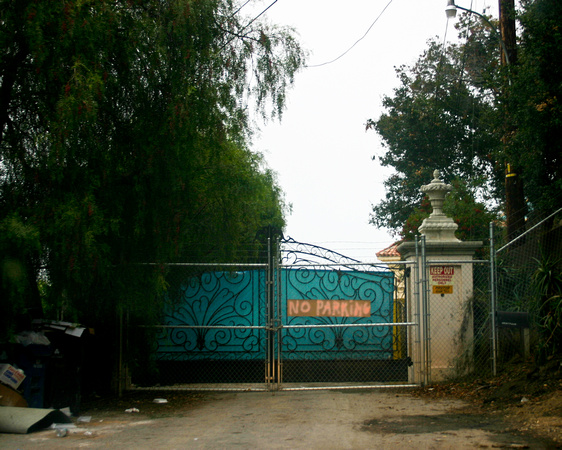 Gate to former Tate estate