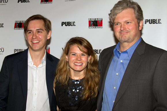 Celia Keenan-Bolger and John Ellison Conlee pose at the Opening Night of "Bloody Bloody Andrew Jackson" on Broadway