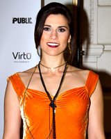 Actress Milena Govich attends the Broadway opening night of "Bloody Bloody Andrew Jackson"