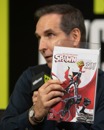 Todd McFarlane with Spawn 301