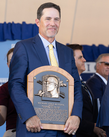 Mike "Moose" Mussina inducted into the MLB Hall of Fame 2019, played for the Baltimore Orioles and the New York Yankees