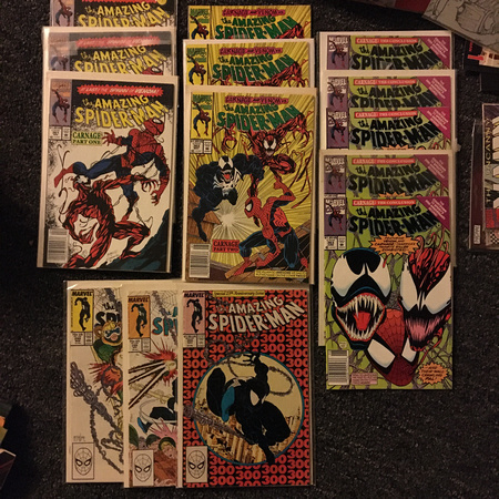 Carnage 1st appearances (and Venoms)