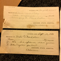 2 payment slips - 1936 and 1942