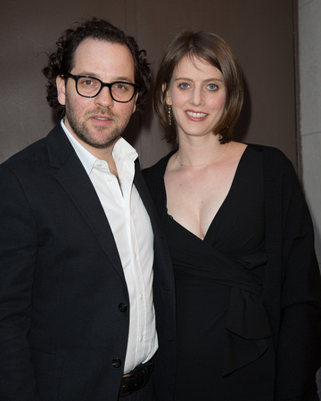 Director Sam Gold and Amy Herzog attend the "The Realistic Joneses" opening night at The Lyceum Theater on April 6, 2014 in New York City