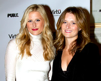 Mamie Grummer and Grace Grummer attend the "Bloody Bloody Andrew Jackson" opening night